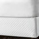 Saia para Cama Box Queen Matelassada Juma Branco