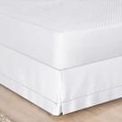 Saia Para Cama Box Solteiro Percale 200 Fios 01 Peça Branco Saia Para Cama Box Solteiro Percale 200 Fios 01 Peça Branco