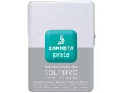 Saia para Cama Solteiro Prata