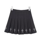 Saia Plissada Feminina De Cintura Alta Estilo Harajuku Sensação Doce E Fresca Preta Com Cintura Saia Plissada Feminina De Cintura Alta Estilo Harajuku Sensação Doce E Fresca Preta Com Cintura