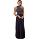Saia Plissada Feminina Longa Moda Evangelica Com Forro Preta Tamanho P M e G Tendencia