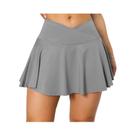 Saia Plissada Feminina Para Tênis Com Bolsos, Shorts Esportivos Elásticos Cruzados Para Golfe, Roupa