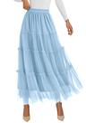 Saia PRETTYGARDEN 2025 Tule Elástico Cintura Alta XL
