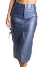 Saia Resinada Sawary Midi - 277002 Azul