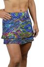 Saia shorts dani babado estampada moda fitness ki fit - exercite seu estilo