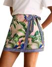 Saia Sujama Summer Boho com estampa floral, mini short feminino