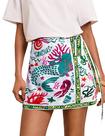 Saia Sujama Summer Boho com estampa floral Tropical Ocean XS-XL