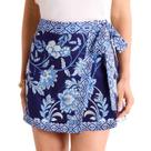 Saia Talakeno Floral Wrap Mini Summer Beach para mulheres