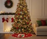 Saia Tapete De Árvore De Natal Papai Noel 60 Cm Forrada Saia Tapete De Árvore De Natal Papai Noel 60 Cm Forrada