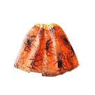 Saia Tule Com Aranha - Laranja - Festa Halloween - 1 unidade - Rizzo