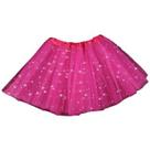 Saia tule com brilho para festa Carnaval Bailarina e Fantasia 40cm comprimento