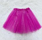 Saia Tule Para Adulto Ou Adolecente Glitter Brilho 40 cm Fantasia Carnaval HF69602