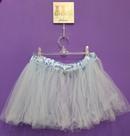 Saia tule tutu azul claro