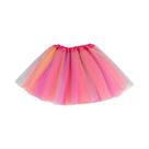 Saia Tutu Arco-Íris De 3 Camadas Para Meninas De 2 a 8 Anos, Vestido De Princesa Para Festa De Dança