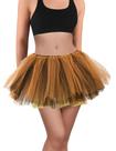 Saia tutu BFONS para mulheres, fantasia de Halloween, laranja/preta