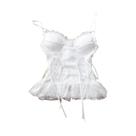Saia Tutu Gótica Preta Elástica Com Detalhes Em Renda E Tule Mini Para Mulheres, Ideal Para Festas E