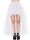 Saia tutu MissHow 2023 Halloween High Low Tule White Women