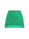 Saia Verdusa Polka Dots Y2K Vintage Mesh Green para mulheres Saia Verdusa Polka Dots Y2K Vintage Mesh Green para mulheres
