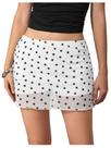 Saia Verdusa Polka Dots Y2K Vintage Mesh para mulheres Saia Verdusa Polka Dots Y2K Vintage Mesh para mulheres