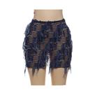 Saias Coloridas Com Franjas Para Mulheres, Estilo Peach Hip, Malha Fina, Sexy, Stretch, Tendência De