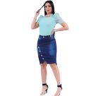 Saias Jeans Evangélicas elastano Femininas