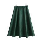 Saias Midi De Suede De Cintura Alta Para Mulheres, Elegantes E Em Várias Cores, Estilo A-Line Para Saias Midi De Suede De Cintura Alta Para Mulheres, Elegantes E Em Várias Cores, Estilo A-Line Para