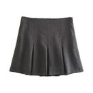Saias Mini Plissadas Vintage Femininas Com Babados, Casuais Para Primavera E Verão, Saias Curtas Em