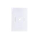 Saída De Fio Margirius Sleek Com Placa 4x2 Branca