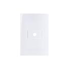 Saída de Fio MarGirius Sleek com Placa 4x2 Branca Saída de Fio MarGirius Sleek com Placa 4x2 Branca