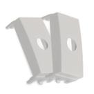Saída de Fio Tampa c/ Furo Branco Fosco Clean 2UN MarGirius