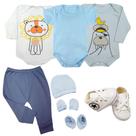 Saída de Maternidade Enxoval Roupa Bebê Kit 8 Pçs Body Mijão
