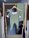 Saida de maternidade kids star menina verde gola bordada p