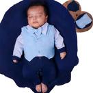 Saída de Maternidade Menino Aconchego Antônio Azul 06 Peças P