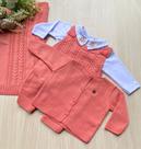 Saída de Maternidade Menino Madrid Tricot 4 Peças Urso