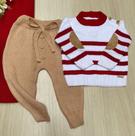 Saída de Maternidade Menino Tricot Verde Maré Manta Calça e Cardigã 3 Peças Saída de Maternidade Menino Tricot Verde Maré Manta Calça e Cardigã 3 Peças