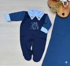 Saída de Maternidade Menino Urso Aviador Rubin 3 Peças