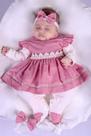 Saida de Maternidade Para Bebe Menina Rose 04 peças Maria Alice Roupas Para Bebê