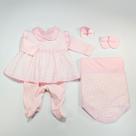 saída de maternidade para menina kit saída maternidade 05 peças saída maternidade para bebê