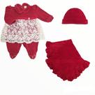 Saída de Maternidade Renda Luxo Plush Otolina My Baby P
