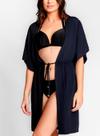 Saída De Praia Arsiè 06B.162.5195 Feminina Plus Kimono UV 50+ Poliéster T. 46/52