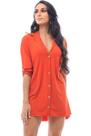 Saída de Praia Camisa Laranja Paprika
