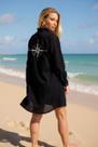 Saida de Praia Camisão Chemise Estampado Camisa Alongada Vestido Botão Moda Verão Praia