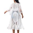Saida de Praia Feminina Kimono Moda Blogueira Tule 2817