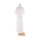 Saída De Praia Feminina Longa De Verão Com Decote V, Kimono, Vestido De Praia Com Amarração,