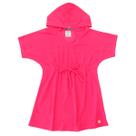 Saída de Praia Infantil Atoalhada com Capuz Pink Neon Everly