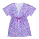 Saída De Praia Infantil Menina Vestido Tule Verão Com Cordão