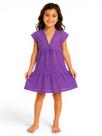 Saída De Praia Infantil Tijolinho/ Com Regulagem Moda Verão