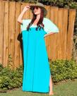 Saída de Praia Kaftan longa UV Sun Cover Tam. Único Saída de Praia Kaftan longa UV Sun Cover Tam. Único