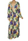Saída De Praia / Kimono Longo Com Manga