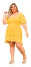 Saída De Praia Tricot Plus Size Babado Manguinha Saída De Praia Tricot Plus Size Babado Manguinha